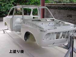 上塗り（２液型ウレタン塗料）日産ＫＪ７塗装後